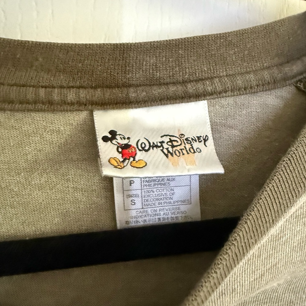 Disney Olive Grey and Green Mickey Mouse Tee - Picture 3 of 4